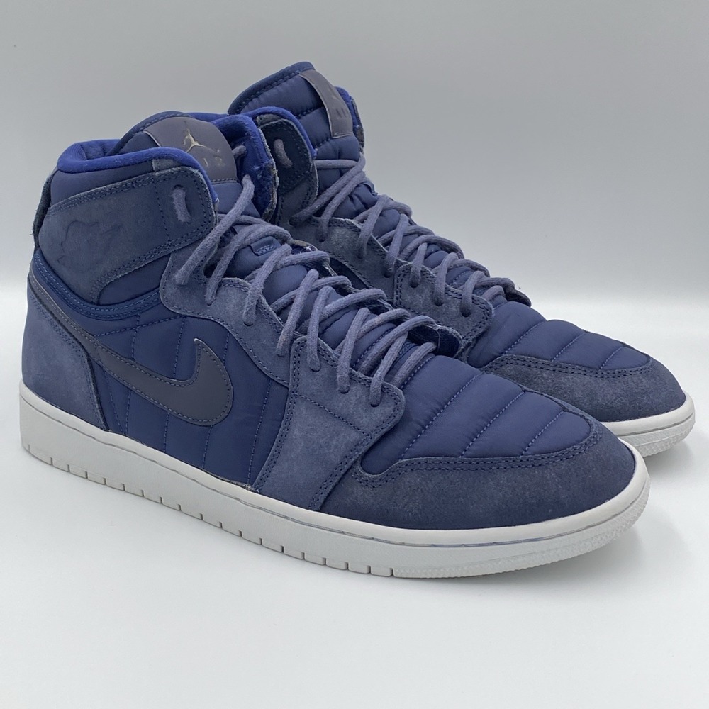 Nike Air Jordan 1 High Strap Retro Midnight Navy Shoes Men's Size 12 342132-400 - Picture 2 of 8